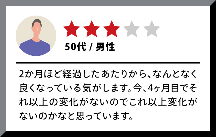 ★★★|50代・男性