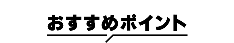 おすすめポイント